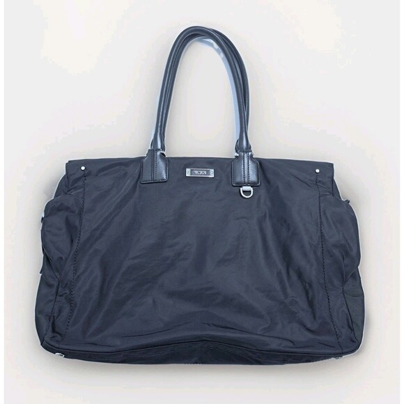 Tumi Black Nylon Leather Voyager Derby Professional Tote Shoulder Briefcase Bag - Picture 1 of 15